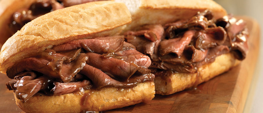 photo of a beef sandwich